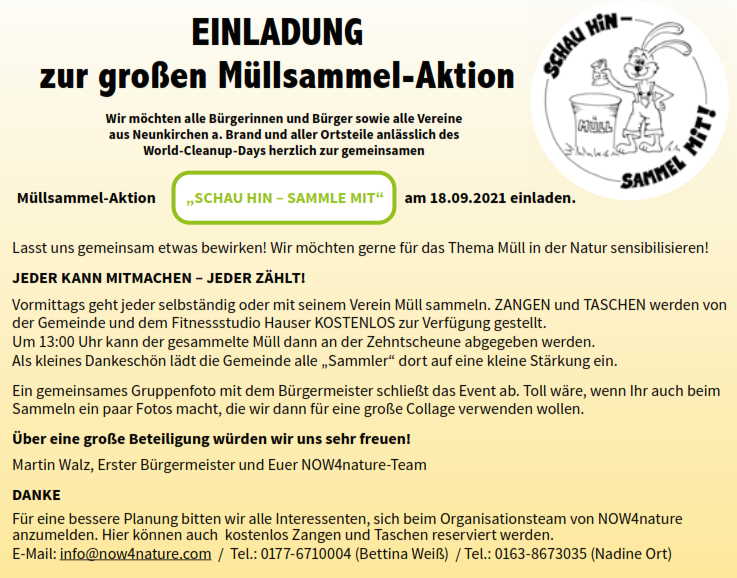 Read more about the article Müllsammelaktion am 18.09.2021